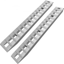 6000lb capacity aluminum ramps, 84"x14"x2.5" for trucks, trailers & atvs – non-slip, lightweight & rust-proof