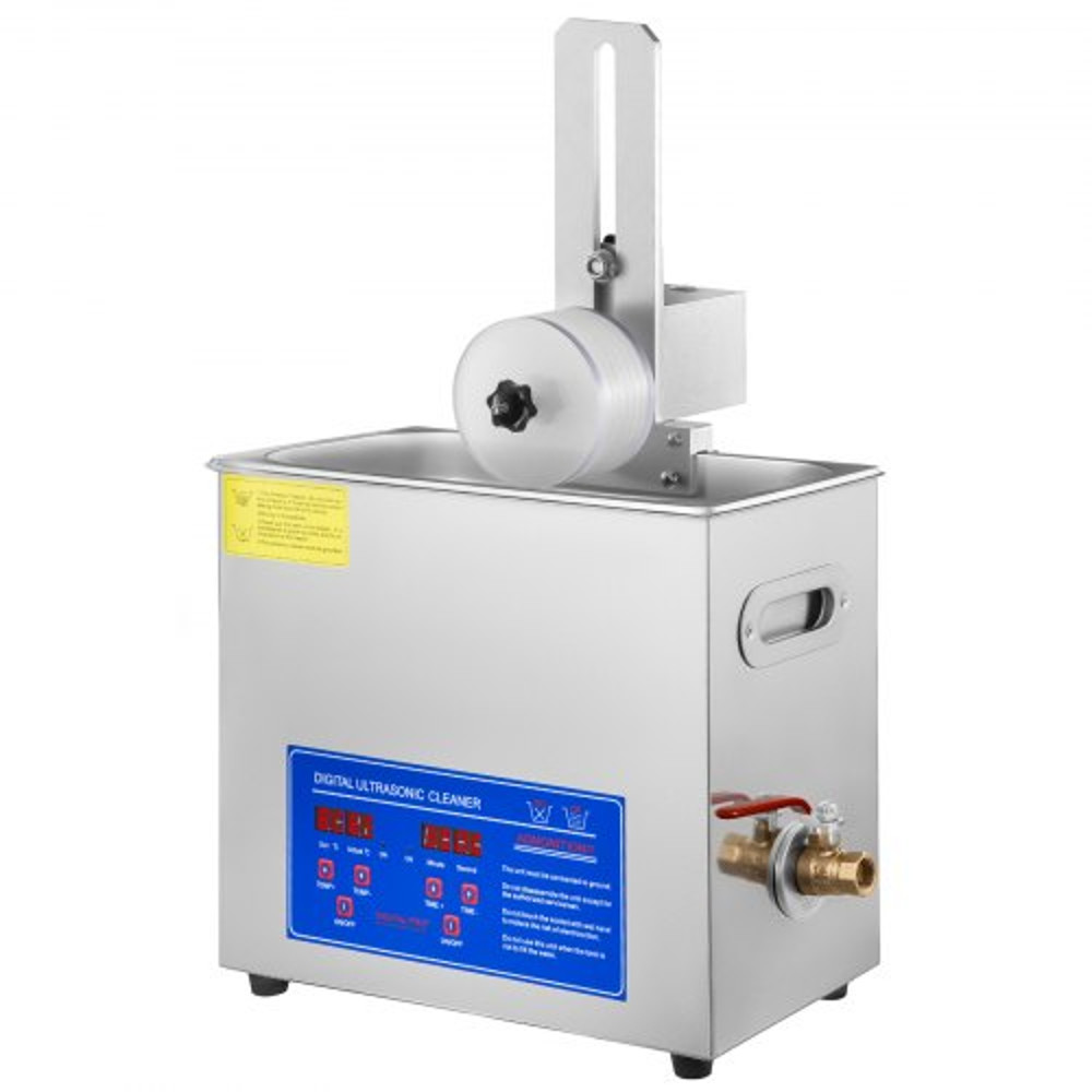 6L Ultrasonic Vinyl Record Cleaner Machine Professional 40kHz 180W Cleaner With Drying Rack For 7 T 7