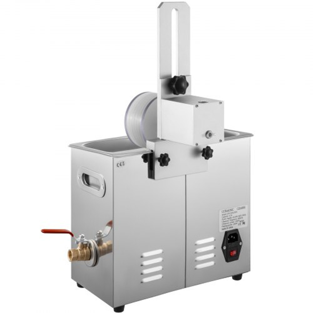 6L Ultrasonic Vinyl Record Cleaner Machine Professional 40kHz 180W Cleaner With Drying Rack For 7 T 9