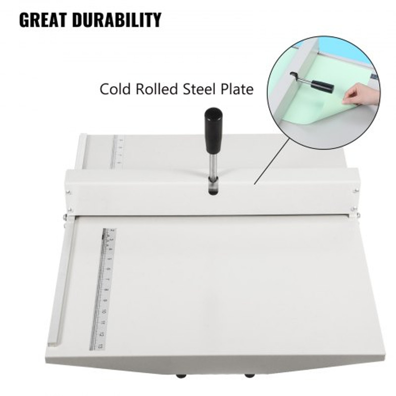 18" Manual Creasing Machine, Heavy Duty 460mm Paper Scorer for A4 Cards, High Gloss Covers & Booklets