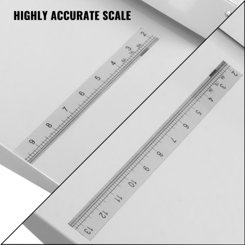 18" Manual Creasing Machine, Heavy Duty 460mm Paper Scorer for A4 Cards, High Gloss Covers & Booklets