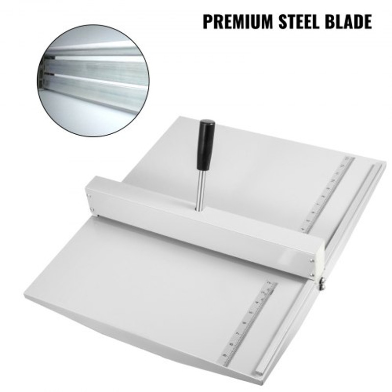 18" Manual Creasing Machine, Heavy Duty 460mm Paper Scorer for A4 Cards, High Gloss Covers & Booklets