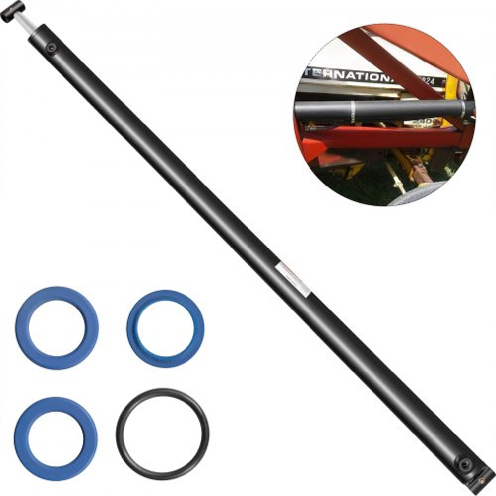 Stroke Hydraulic Ram Cylinder, Welded Double Acting PSI Hydraulic Cylinder with SAE6 Port & Cross Tube Mounts