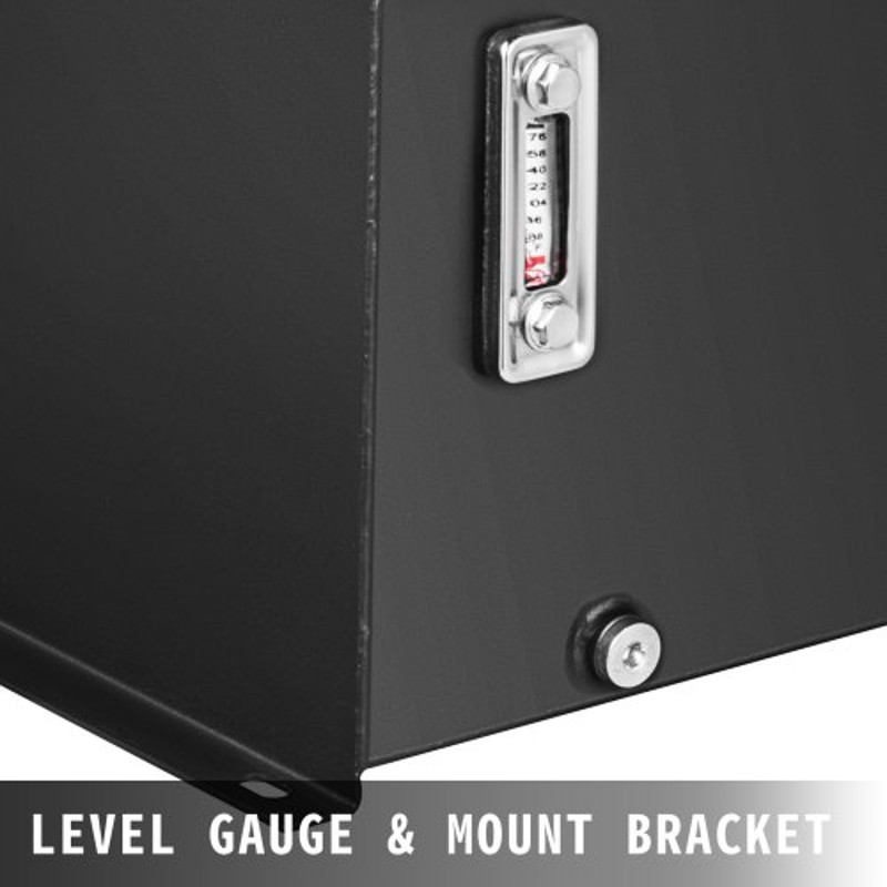 Heavy Duty Hydraulic Reservoir, Gallon Steel Fuel Transfer Tank with Strainer, Temp Gauge, Filter & Breather Cap