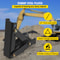 Backhoe Thumb, Heavy Duty Teeth Steel Excavator Thumb, Adjustable Weld-On & Bolt-On Claw Attachment for Tractors