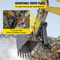 Backhoe Thumb, Heavy Duty Teeth Steel Excavator Thumb, Adjustable Weld-On & Bolt-On Claw Attachment for Tractors