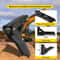 Heavy Duty Weld On Backhoe Thumb, Adjustable Excavator Hoe Clamp with Teeth, Thick Steel Plate, and Bolt-On Design