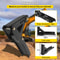 Heavy Duty Weld On Backhoe Thumb, Adjustable Excavator Hoe Clamp with Teeth, Thick Steel Plate, and Bolt-On Design