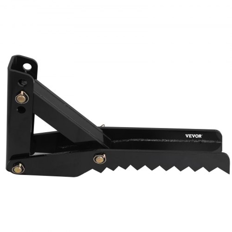 Heavy Duty Weld On Backhoe Thumb, Adjustable Excavator Hoe Clamp with Teeth, Thick Steel Plate, and Bolt-On Design