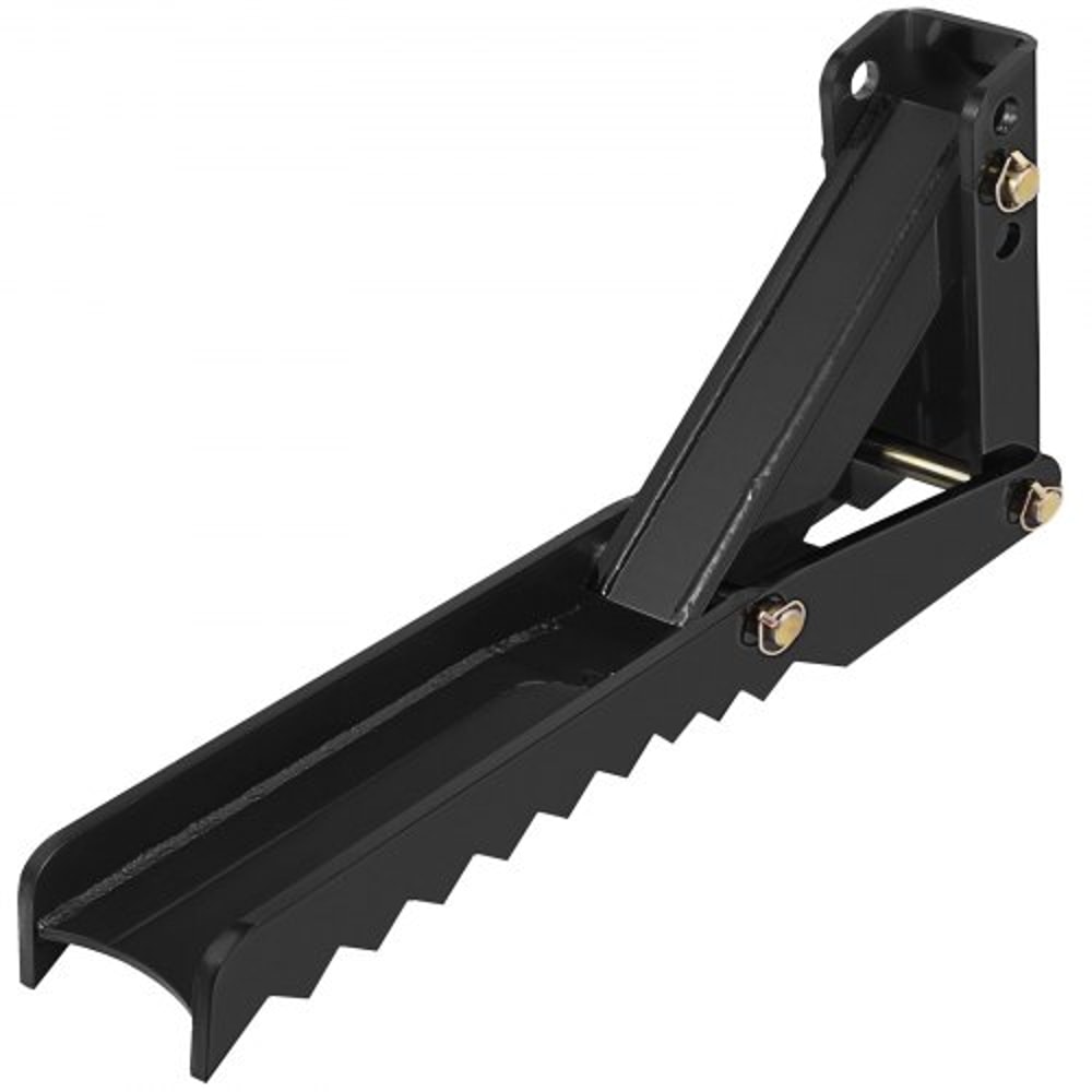 Heavy Duty Weld On Backhoe Thumb, Adjustable Excavator Hoe Clamp with Teeth, Thick Steel Plate, and Bolt-On Design