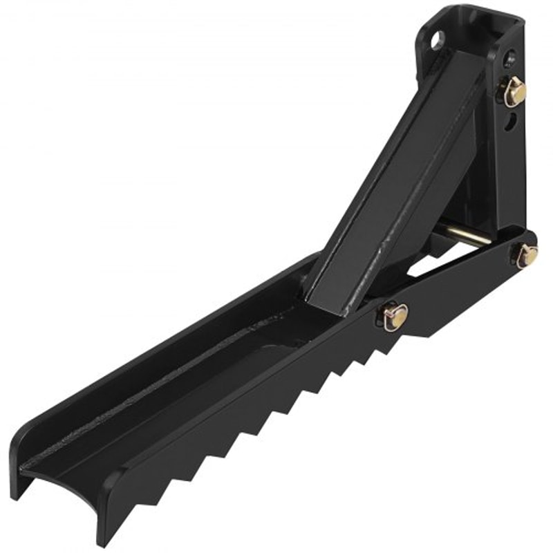 Heavy Duty Weld On Backhoe Thumb, Adjustable Excavator Hoe Clamp with Teeth, Thick Steel Plate, and Bolt-On Design