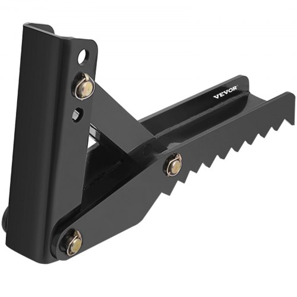 Heavy Duty Weld On Backhoe Thumb, Adjustable Excavator Hoe Clamp with Teeth, Thick Steel Plate, and Bolt-On Design