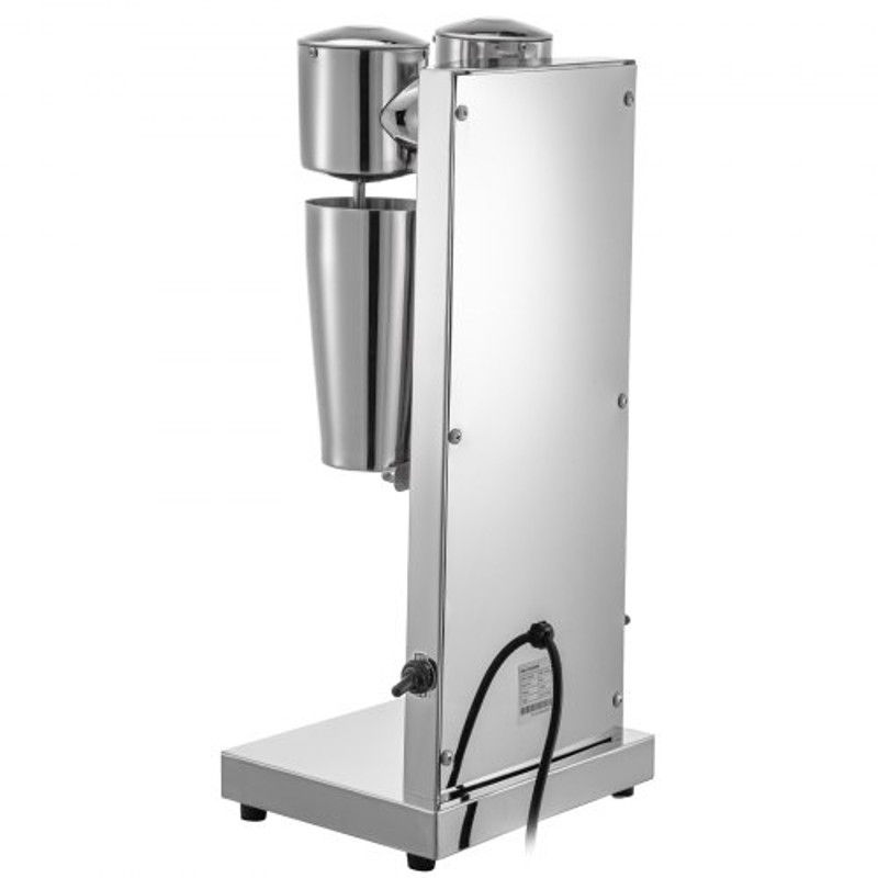 180W Stainless Steel Electric Milkshake Maker, Double Head Commercial Shake Machine with 800ml Cup