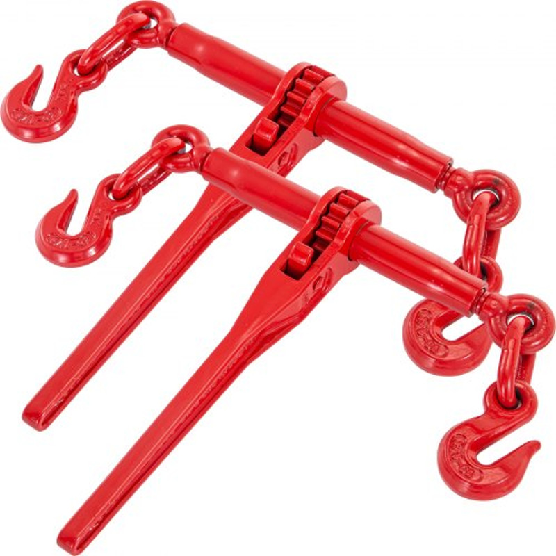 Ratchet Load Binder 6600lbs Capacity Adjustable Length Ratchet Chain Binder W G70 Hooks For Tie Dow 1
