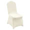 100Pack Ivory White Universal Fitted Chair Covers Stretch Spandex Slipcovers For Weddings Banquets 1