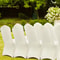 100Pack Ivory White Universal Fitted Chair Covers Stretch Spandex Slipcovers For Weddings Banquets 0