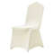 100Pack Ivory White Universal Fitted Chair Covers Stretch Spandex Slipcovers For Weddings Banquets 8