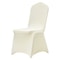 100Pack Ivory White Universal Fitted Chair Covers Stretch Spandex Slipcovers For Weddings Banquets 8