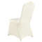 100Pack Ivory White Universal Fitted Chair Covers Stretch Spandex Slipcovers For Weddings Banquets 9