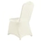 100Pack Ivory White Universal Fitted Chair Covers Stretch Spandex Slipcovers For Weddings Banquets 9