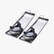28 X 8 Stainless Steel Slider Knee Boards 2Pair Concrete Finishing Kneelers W Comfort Pads Straps 8