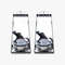 Stainless Steel Slider Knee Boards, Concrete Sliders Pair with Thick Knee Pads & Board Straps, Heavy-Duty Kneedboards