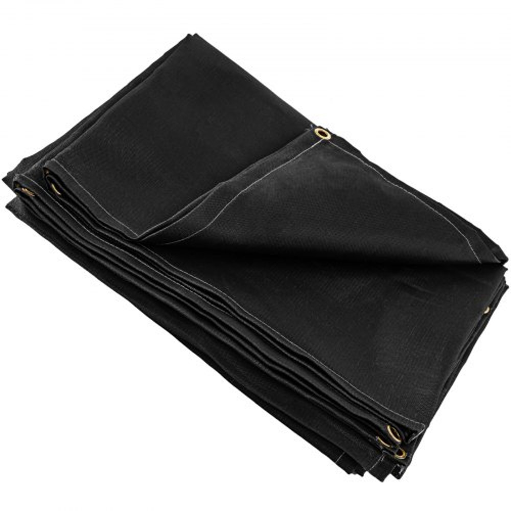 Welding Blanket Black, Portable Fiberglass Fire Retardant Blanket, Thermal Resistant Welding Mat with Carry Bag