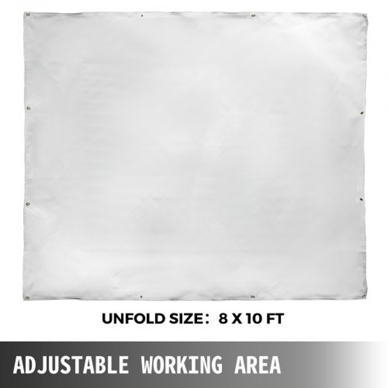 Welding Blanket White Fiberglass, Heavy-Duty Portable Fire Retardant Welding Mat, Thermal Resistant Insulation
