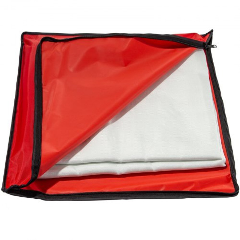 Welding Blanket White Fiberglass, Heavy-Duty Portable Fire Retardant Welding Mat, Thermal Resistant Insulation