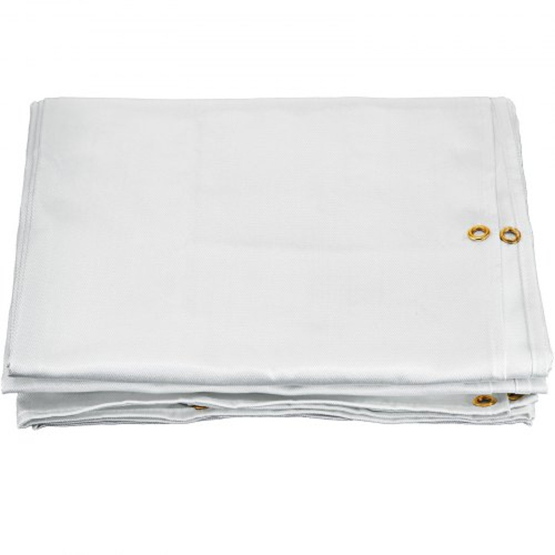 Welding Blanket White Fiberglass, Heavy-Duty Portable Fire Retardant Welding Mat, Thermal Resistant Insulation