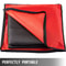 Portable Welding Fireproof Blanket, Black Fiberglass Welding Mat, Heavy-Duty Thermal Resistant Insulation Blanket