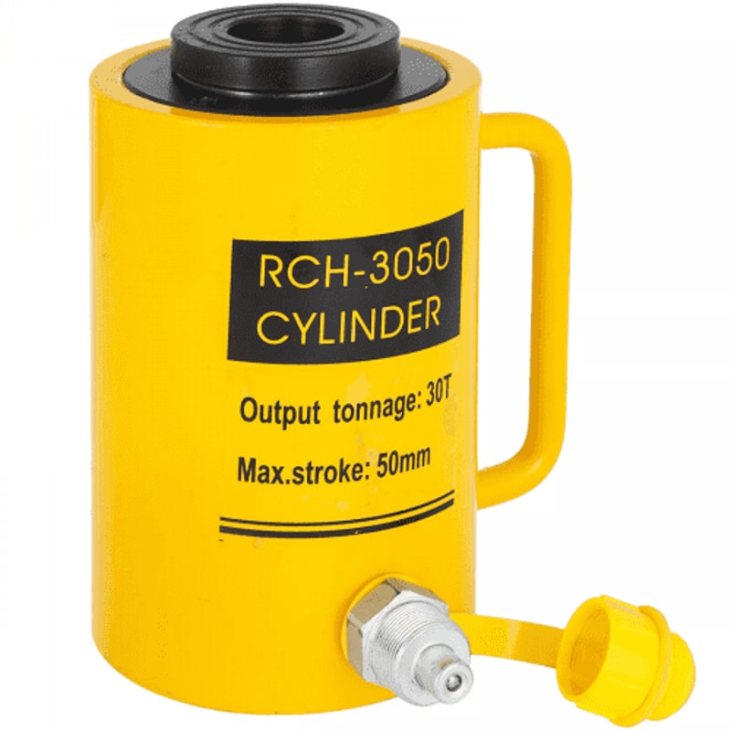 Hydraulic Ram Cylinder, Hollow Single Acting Jack, Hydraulic Lifting Cylinder, Stroke Industrial Hydraulic Jack