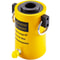 Hollow Hydraulic Cylinder Jack, Single Acting Hydraulic Ram with 50mm Stroke, Industrial Lifting Cylinder for Welders