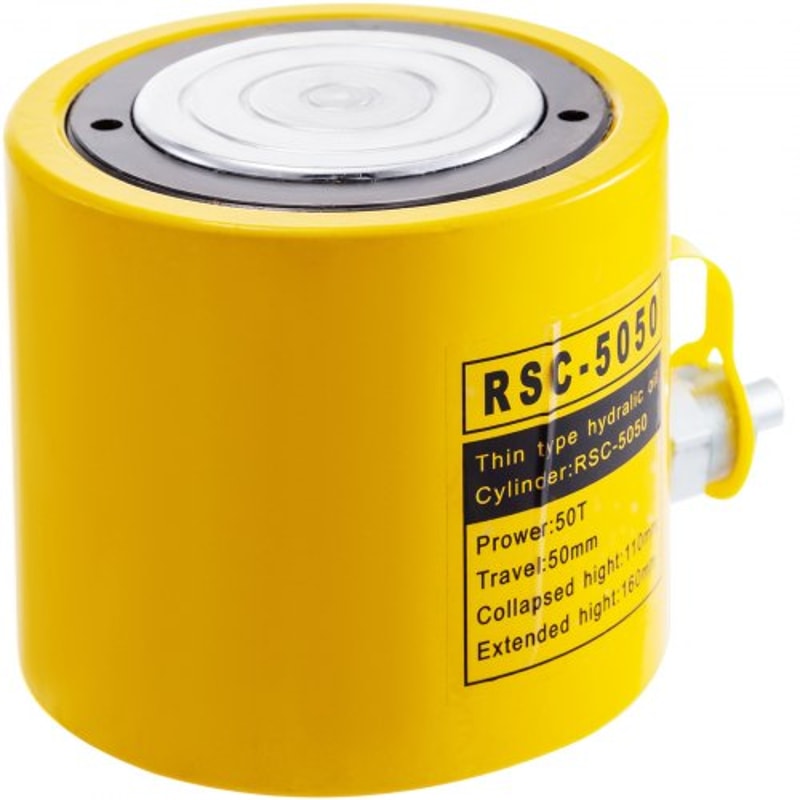 Stroke Single Acting Hydraulic Cylinder Jack Ram., Heavy-Duty Hydraulic Lifting Jack for Industrial & Automotive Use