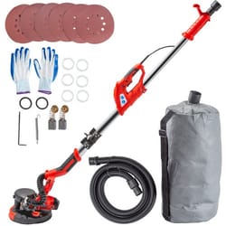 electric sander variable speed, foldable drywall sander with telescope handle, sanding discs & dust-free vacuum bag
