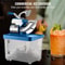 Commercial Ice Crusher, Electric Snow Cone Machine with Dual Blades & Stainless Steel Shaved Ice Storage for Restaurants