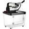 Stainless Steel Shaved Ice Machine, Commercial Snow Cone Maker with Dual Blades, Ice Crusher for Home, Bars & Food