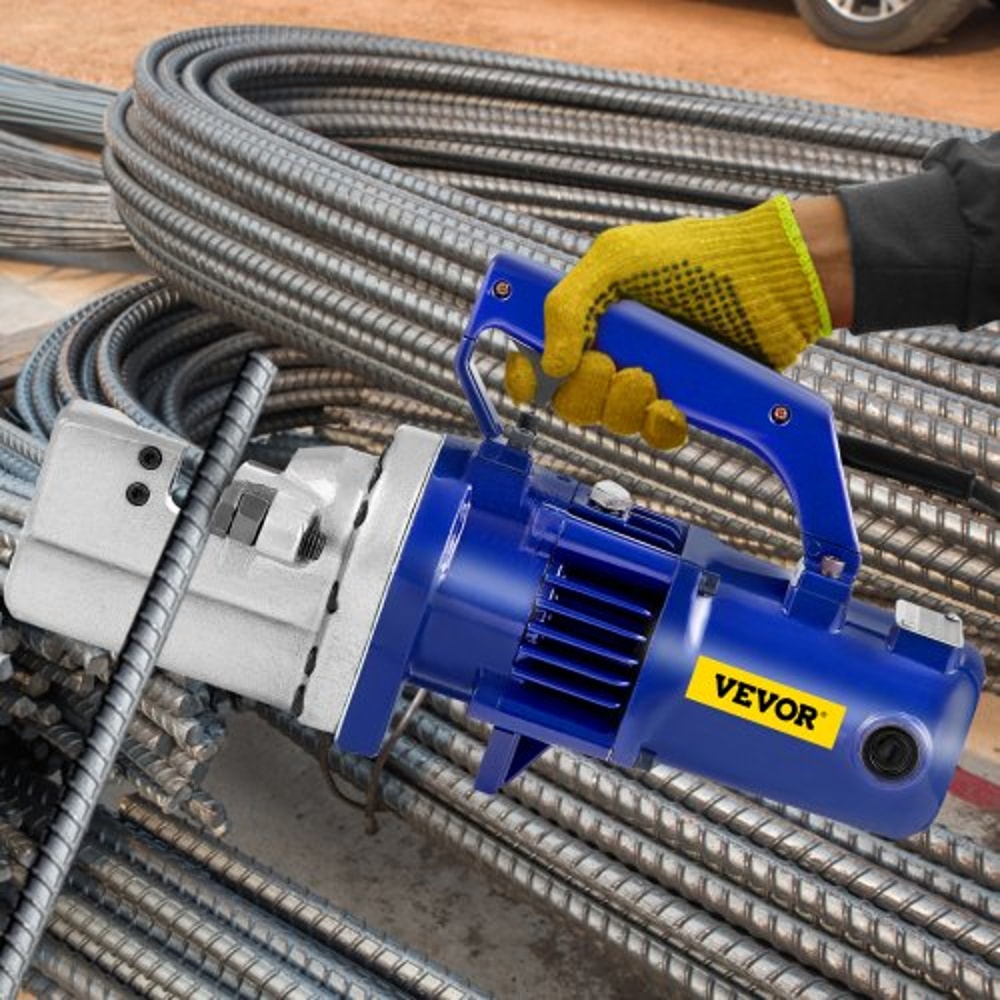 Rebar Cutter Electric Hydraulic, Cut Rebar in 4.5 Seconds, Industrial-Grade Cutter with Blades & Storage Case