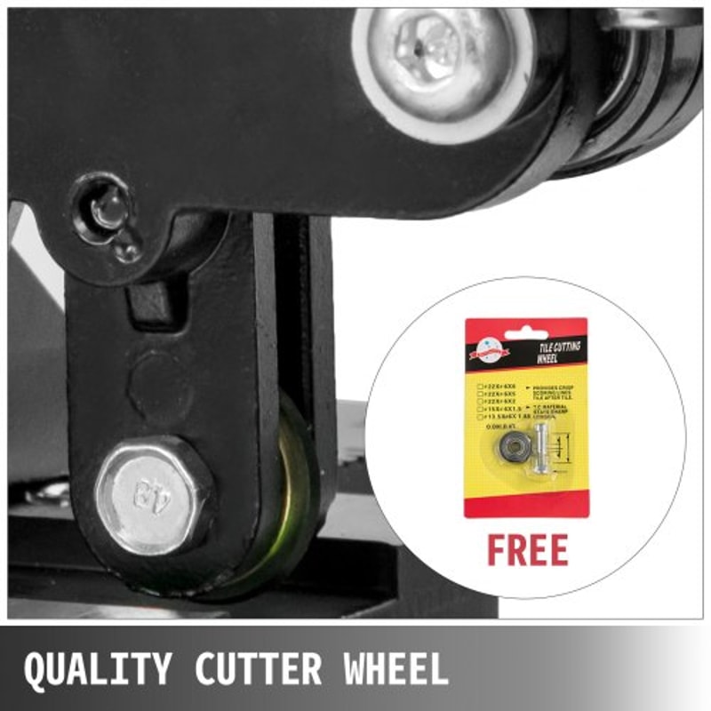 Tile Cutter Manual Tile Cutting Machine, All-Steel Frame Porcelain Ceramic Tile Cutter w/ Laser Guide, Bonus Cutter