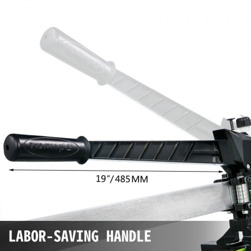40" Heavy-Duty Manual Tile Cutter, All-Steel Frame Tile Cutting Machine with Laser Guide & Extra Cutter Wheel