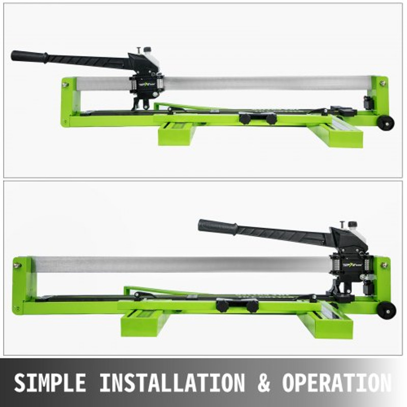 40" Heavy-Duty Manual Tile Cutter, All-Steel Frame Tile Cutting Machine with Laser Guide & Extra Cutter Wheel