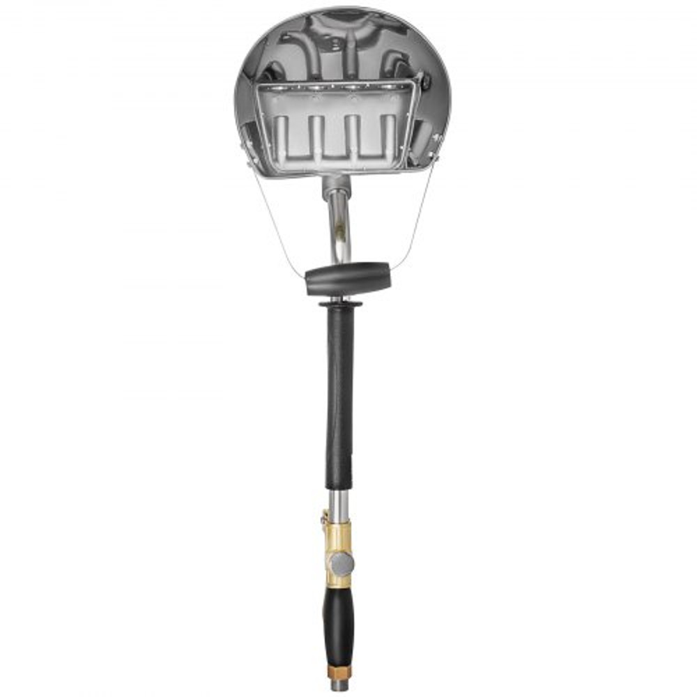 4-Jet Cement Mortar Spray Gun, 3HP Stucco & Plaster Sprayer for Walls & Ceilings | Manual Hopper Spray Gun