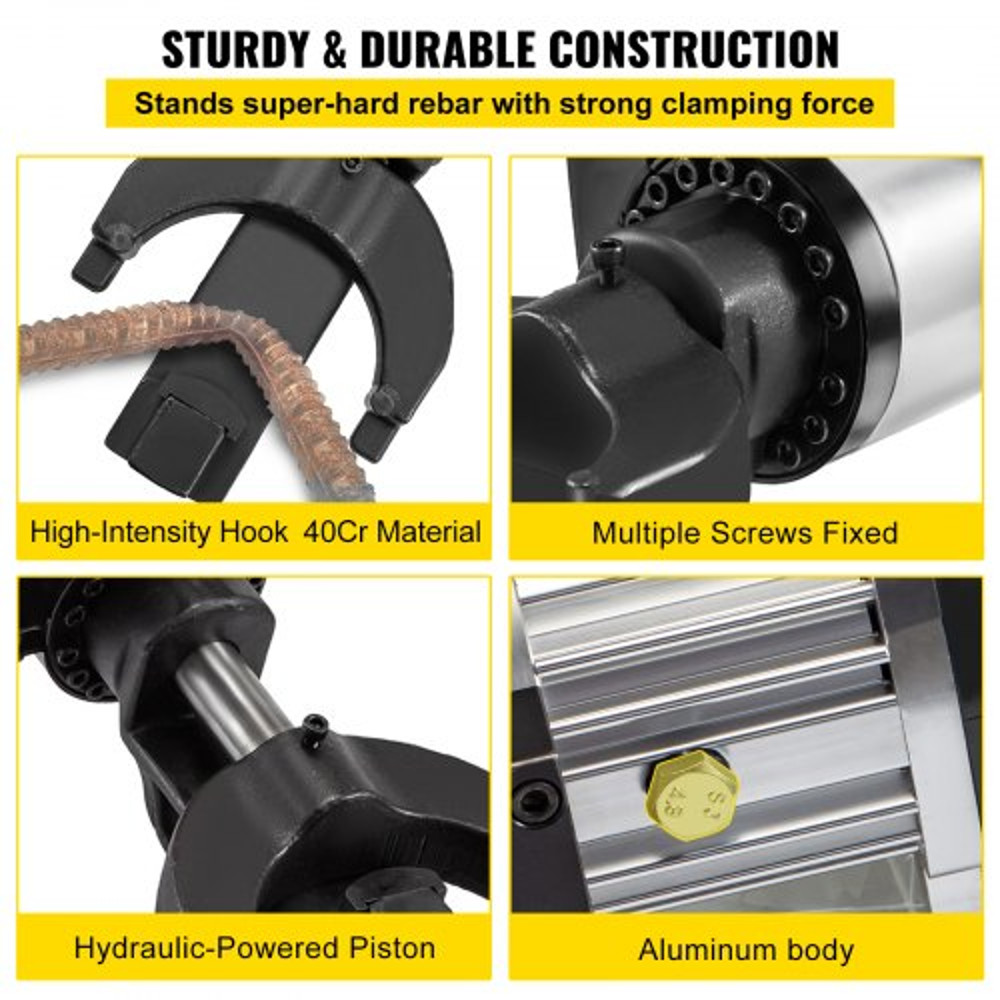 15 KW Electric Rebar Bender 1 25 Mm Hydraulic HandHeld Steel Bender Bends Rebar In 5 Seconds 5