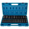 1/2" Drive Impact Socket Set, 26-Piece Metric Deep 6-Point Sockets (10mm-36mm) - Cr-V Alloy Steel with Storage Cage