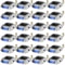 Solar Dock Lights 24Pack UltraBright Blue LED Pathway Markers For Driveway Sidewalk Steps 1