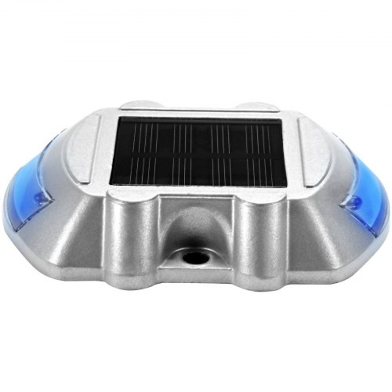 Solar Dock Lights 24Pack UltraBright Blue LED Pathway Markers For Driveway Sidewalk Steps 8