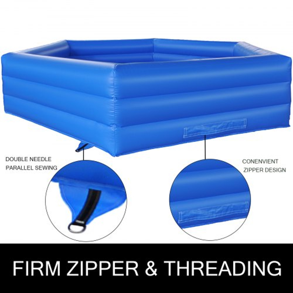 15 ft Inflatable Gaga Ball Pit with Electric Air Pump, Fast-Setup Gagaball Court for Outdoor & Indoor Family Fun