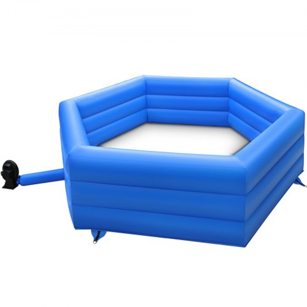 15 ft Inflatable Gaga Ball Pit with Electric Air Pump, Fast-Setup Gagaball Court for Outdoor & Indoor Family Fun