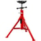 1500LB Capacity Pipe Jack Stand with 4-Ball Transfer V-Head, Adjustable 28-52IN Welding Stand with Folding Legs