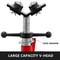 1500LB Capacity Pipe Jack Stand with 4-Ball Transfer V-Head, Adjustable 28-52IN Welding Stand with Folding Legs